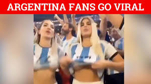 Argentina fans go viral for flashing breasts at Copa America final - NSFW  VIDEO