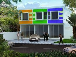 Desain Ruko Minimalis 2 Lantai Yang Elegan Office Building Architecture Architecture Building Rustic House