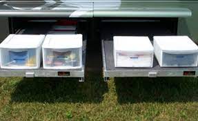 In this article we're going to look at some rv basement / rv pass through storage ideas that will help you to organize the space while still having good access to your solutions. Rv Cargo Slides Slidemaster