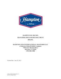 Click on your hotel below to open the pdf and download or fill out the hotel's online form. Hampton By Hilton Franchise Hilton Worldwide