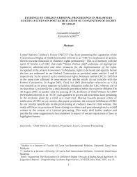 Child laws of malaysia act 611 child act 2001 an act to consolidate and amend the laws relating to the care, protection and rehabilitation of children and to provide for matters connected therewith and incidental thereto. Pdf Child Evidence In Criminal Proceedings In Malaysian Court A Study On Post Ratification Of Convention On The Rights Of The Child