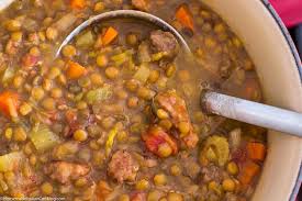 crockpot italian sausage lentil soup