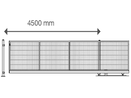Aber die vorteile die sich aus dem hinzufügen einer professionellen landschaft zu ihrem garten oder vorgarten. Schiebetor Freitragend V Star F60 Ral 7016 Anthrazit B 4500mm X H 1000 Mm