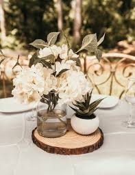 We had some larger stumps that were too big to pentacryl and when i'm alone in the garage with them i can hear the bugs munching away on those. 35 Rustic Wood Slab Centerpieces Into Your Wedding Trendy Wedding Ideas Blog