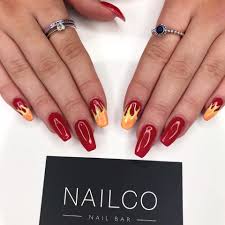 Meet our 'pink flames false nails'. Nailco Nail Bar Insane Flames By Our Nail Art Queen Facebook