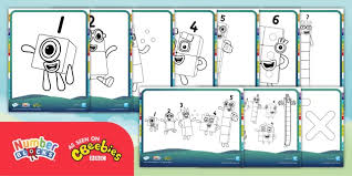 Primary, secondary, and tertiary colors. Free Numberblocks 1 10 Coloring Sheets