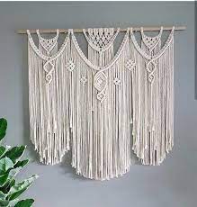 Wedding Large Macrame Backdrop Bohemian Macrame Wall Hanging Boho Wedding Decor Rustic Macrame Accen Elisi Fikirleri Bohem Dekor Bohem Perdeler