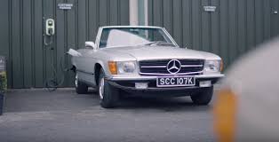 Goodbye, V8! This is the world's first electric classic Mercedes-Benz SL
