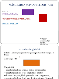 Mai mult, fiecare parte a unui dreptunghi are aceeași lungime cu cea opusă acestuia. Referat Arii