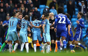 Chelsea 1, manchester city 3. Manchester City 1 Chelsea 3 Sergio Aguero And Fernandinho Both Shown Red Cards As Two Sets Of Players Brawl In The Dying Moments Of Etihad Clash