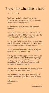 Prayer For When Life Is Hard Prayer For Anxiety