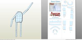 Adventure time » сезон 3 » thank you. Papercraft Pdo File Template For Adventure Time Snow Golem
