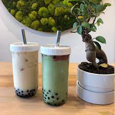 bubble tea cup lid straw only assemble it yourself mason etsy bubble tea bubble tea straws bubble tea shop