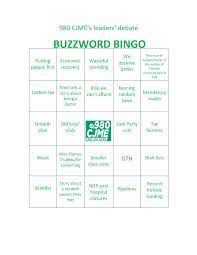 Play Buzzword Bingo During The Sask Leaders Debate 980 Cjme