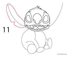 Who is the evil genius in lilo and stitch? How To Draw Stitch Step By Step Pictures