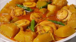 সেদ্ধ ডিম দিয়ে মিস্টিকুমড়া । Pumpkin with Egg