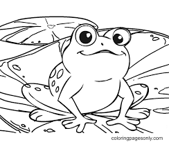 Lily pad coloring sheet new. Frog And Lily Pad Coloring Pages Frog Coloring Pages Coloring Pages For Kids And Adults
