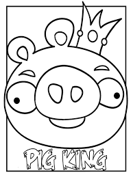 For more info on angry birds go here educational website, printable coloring pages, and funny pictures Pig King Angry Birds Printable Kids Coloring Book Realisticcoloringpages Com Peppa Pig Coloring Pages