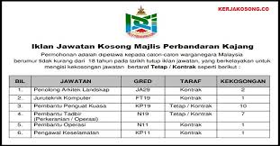 Hulu langat previously administered directly by the district office is located in bandar baru bangi. Jawatan Kosong Majlis Perbandaran Kajang Mpkj