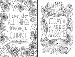I can do all things through christ who gives me strength!!! Coloring