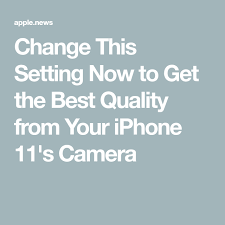Change This Setting Now To Get The Best Quality From Your Iphone 11 S Camera Iphone 11 Camera Iphone Camera Tricks Iphone 11