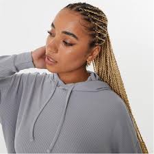 Ribbed Slouchy Hoodie