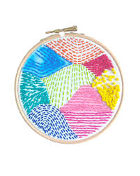 One of the best things about embroidery samplers is they aren't confined to any set rules or patterns. Geometric Beginners Embroidery Sampler Pattern