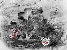 For over a thousand years these ravens have stood out as special in human. Odin Wolfe Nordische Mythologie Raben Tattoo Motive Der Tattoo Insel Trash Polka Art Thor Tattoo Art