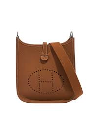 Hermes Mini Evelyne Taurillon Clemence Gold Palladium Hardware – Balilene