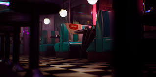 The 1980s saw the chernobyl nuclear leak, the aids crisis, and the fall of the berlin wall. Artstation After Hours 80s Diner