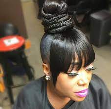 Well, if you are as big a fan of black girls updos as we are you will love these 7 amazing hairstyles. Hairstyles For Black Women Weave Ponytail Hairstyles Black Hair Updo Hairstyles Black Ponytail Hairstyles