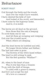 Reluctance By Robert Frost Prose Poetry Poetry Quotes Robert Frost