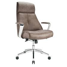 realspacerealspace modern comfort devley leath aire executive bonded leather high back chair chestnut chrome dailymail