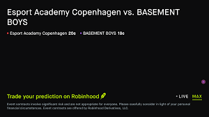 August 29, 2026: Esport Academy Copenhagen vs. BASEMENT BOYS Esports Prediction Market