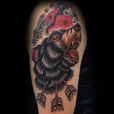 This tat is quite symbolic because the native american tribes worshiped this animal and admired his ability to hunt. 50 Traditional Bear Tattoo Designs For Men Old School Ideas