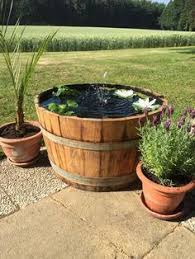 Weinfass Pflanzkubel Miniteich Etsy Weinfass Garten Wasserfass Garten Garten