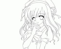 I'm tired of cats and dogs stealing the spotlight. Get This Cute Anime Girl Coloring Pages Sd95