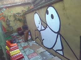 Stik In The Courtyard Austin Artists Street Art Urban Art