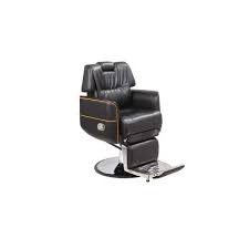 Fauteuil En Faux Cuir Noir Acier Chrome En 2020 Chaise De Coiffeur Fauteuil Cuir Noir
