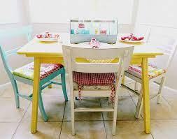 My Newly Painted Kitchenette Set Yellow Dining Room Dining Room Colors Painted Kitchen Tables