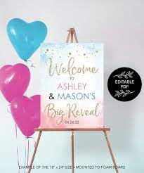 If you're on a tight budget, or simply want a wide collection of styles and designs to they open in a pdf file and work. Editable Gender Reveal Welcome Sign Welcome Baby Shower Pink Blue Boy Girl Baby Shower Sign Instant Download Twinkle Twinkle By Creative Union Design Catch My Party