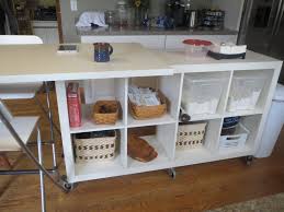 Small (less than 40 across) storage: Extendable Kitchen Island Using Expedit And Linmon Ikea Hackers