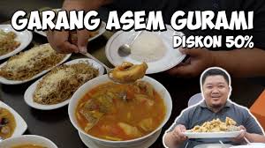 Siapa yang tau garang asem? Garang Asem Gurami Diskon 50 Di Ton S Fnb Surabaya Youtube