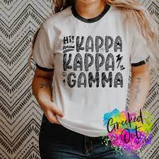 Kappa Kappa Gamma Sketch Doodle Sorority Shirt - Etsy