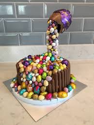 Chocolate Easter Egg Candy Cake Easter Cakes Chocolate Easter Cake Easter Treats