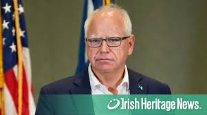 Tracing the Irish ancestry of Tim Walz, running mate to Kamala Harris