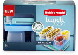 Airtight seal and secure latches prevent spills and leaks and help keep food. Rubbermaid Lunchblox Leak Proof Large Entree Container Kit Blue Clear 1 Ct Kroger