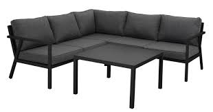 Garten lounge sofa 40 beispiel pc7o4b6e from lounge garten teak stühle garten neu this is article about 25 schön lounge garten einzigartig rating: Garten Lounge Set Rana Schwarz Sitzgruppe Eckgruppe Aluminium Inkl Sitz Und Ruckenkissen Maison Esto Ihr Grosser Mobel Online Shop