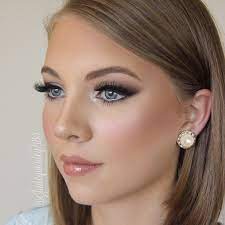 Here's where you can really make your brown hair pop. Image Result For Makeup Light Brown Hair Fair Skin Blue Eyes Beautiful Wedding Makeup Wedding Makeup Blue Event Makeup