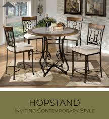 Hopstand Brown Round Dining Room Table Set By Ashley Furniture Ashleyfurnitur Dining Room Table Set Kitchen Table Settings Counter Height Kitchen Table Set